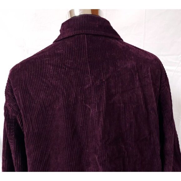 Eddie Bauer Womens XXL Purple Corduroy Lined Heavy Button Up Chore Barn Jacket - Picture 8 of 10